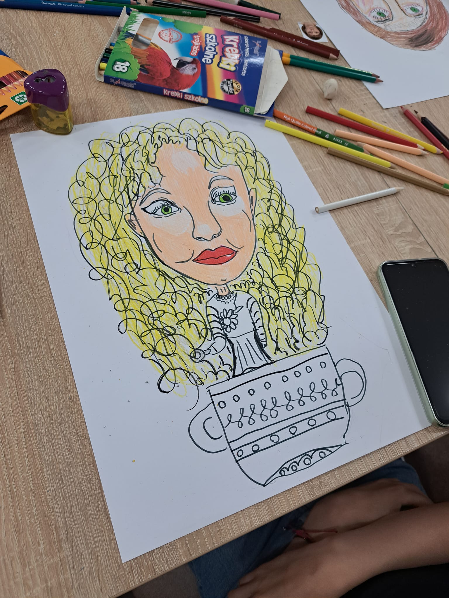 Zajęcia plastyczne - karykatury i portrety